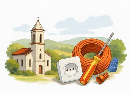 Santa Branca SP com elementos elétricos